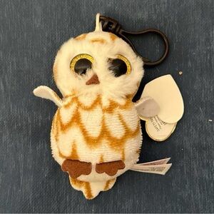 Ty Beanie Babies Swoops The Owl Keychain